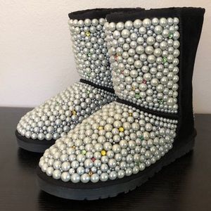 Authentic Pearl Beaded UGGS Size 41